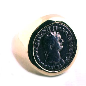 Silver Denarius of Roman Emperor Domitian, 81 CE - 96 CE