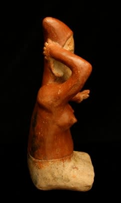 Ameca-Ezatlán Style Jalisco Sculpture of Kneeling Woman, 300 BCE - 300 CE