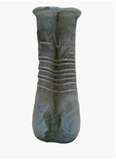 Roman Double Cosmetic Glass Tube, 4th Century CE - 6th Century CE