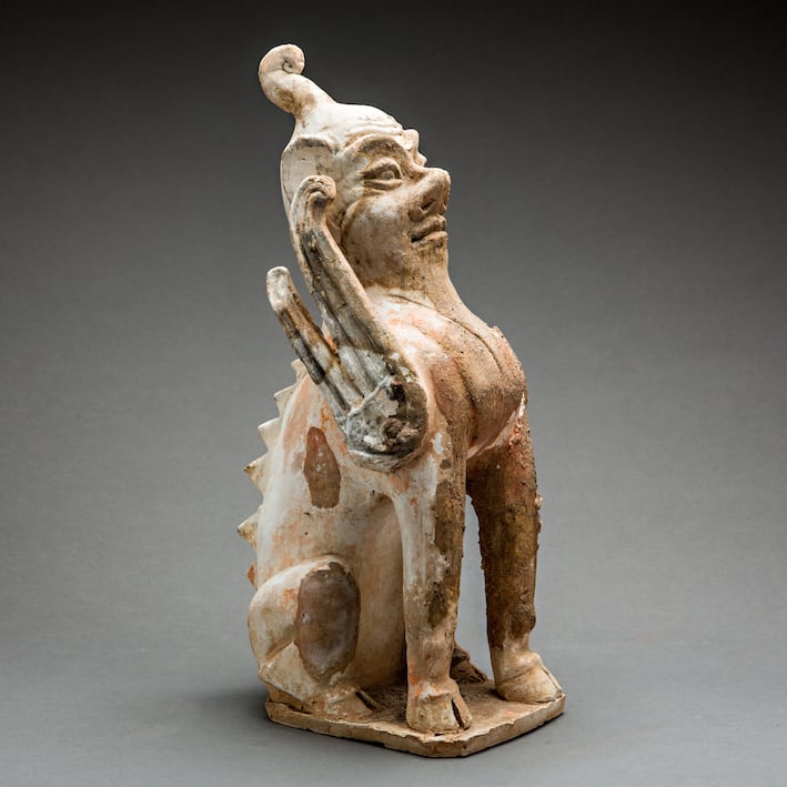 Tang Sculpture of a Spirit Guardian, 618 CE - 907 CE