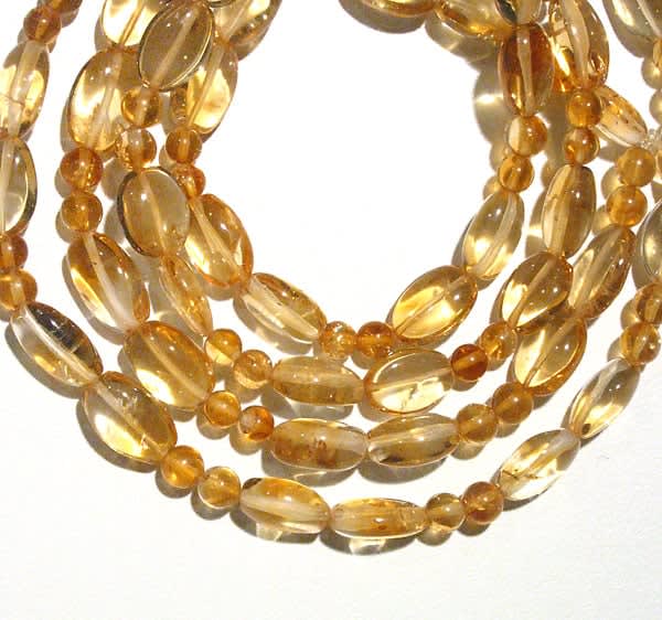 Citrine Bead Necklace