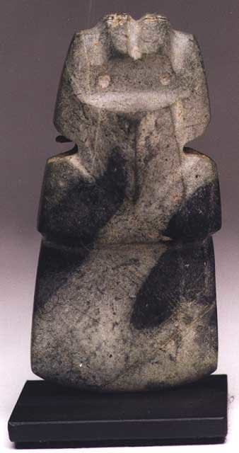 Atlantic Watershed Greenstone Bird-Celt Pendant, 500 CE - 800 CE