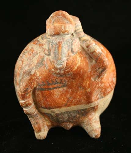 Nayarit Terracotta Anthropomorphic Vessel, 300 BCE - 300 CE