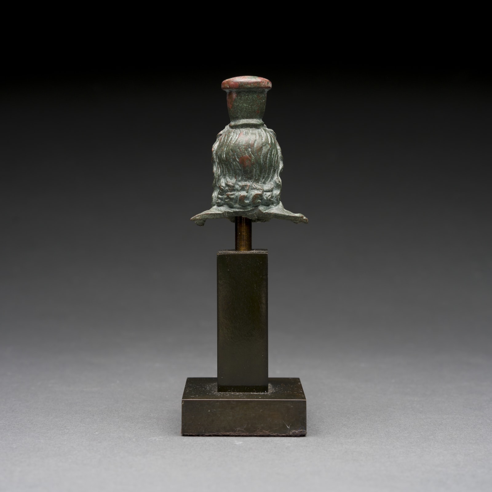 Roman Bronze Head of Sarapis, 100 CE - 300 CE