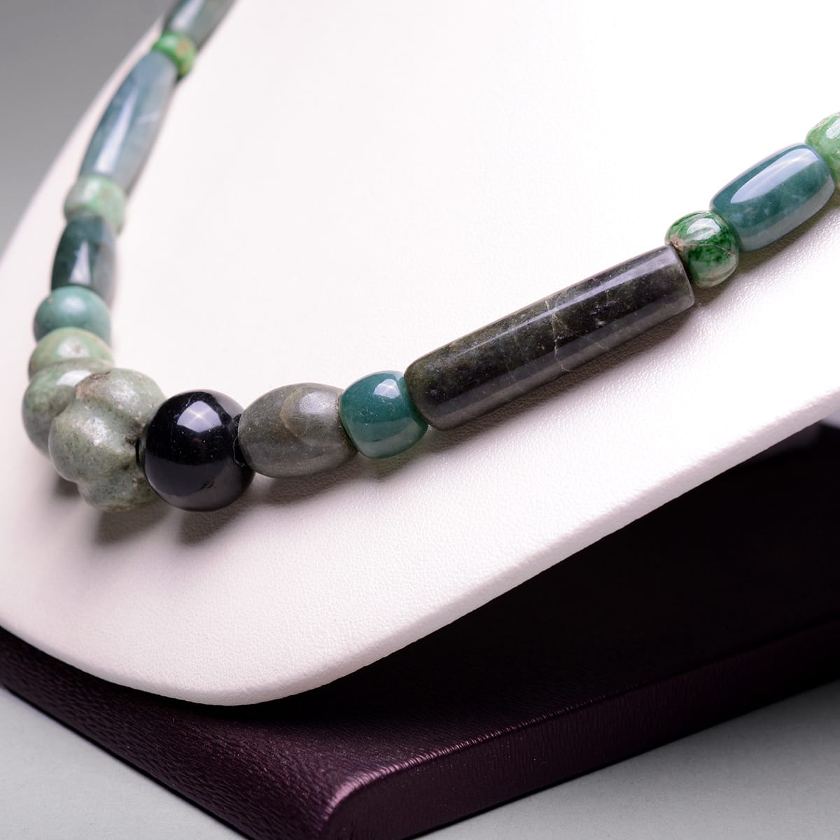 Mayan Jade Bead Necklace, 300 CE - 900 CE