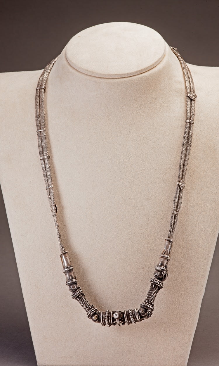 Silver Islamic chain necklace