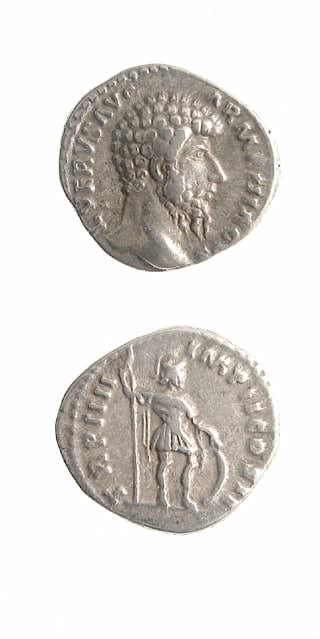 Silver Denarius of Emperor Lucius Verus, 161 CE - 169 CE