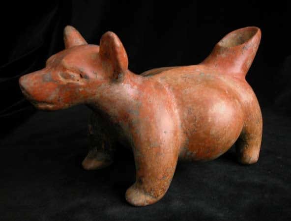 Colima Vessel in the Form of a Dog, 300 BCE - 300 CE