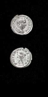 Silver Denarius of Emperor Elagabalus, 220 CE - 222 CE