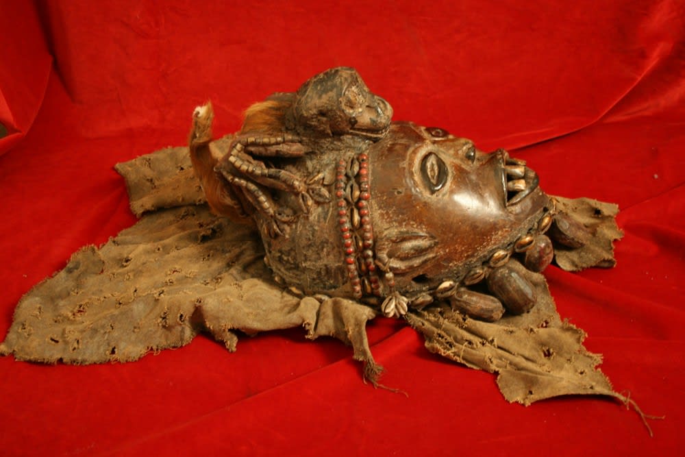 Kongo Wooden Mask, 20th Century CE