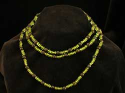 Tourmaline And Peridot Bead Necklace