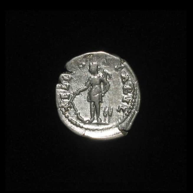 Silver Denarius of Emperor Hadrian, 137 CE