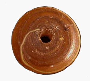 Glass Spindle Whorl, 600 BCE - 300 CE