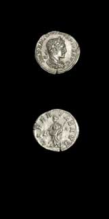Silver Denarius of Emperor Elagabalus, 220 CE - 222 CE