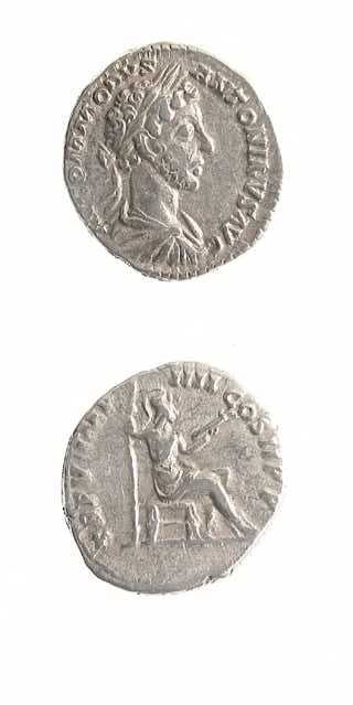 Silver Denarius of Emperor Commodus, 180 CE - 192 CE