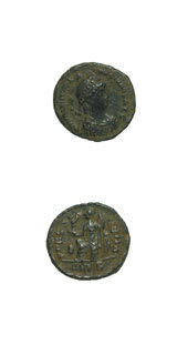 Bronze Coin of Emperor Valentinianus, 364 CE - 375 CE