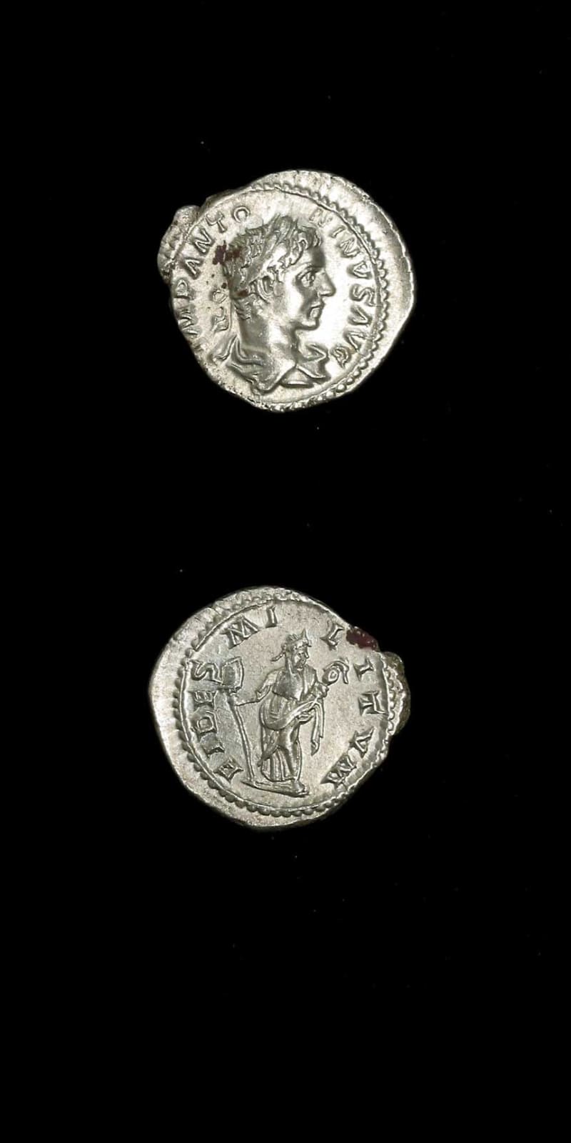 Silver Denarius of Emperor Elagabalus, 219 CE - 220 CE