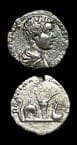 Silver Denarius of Caracalla Struck While Caesar, 196 CE - 198 CE