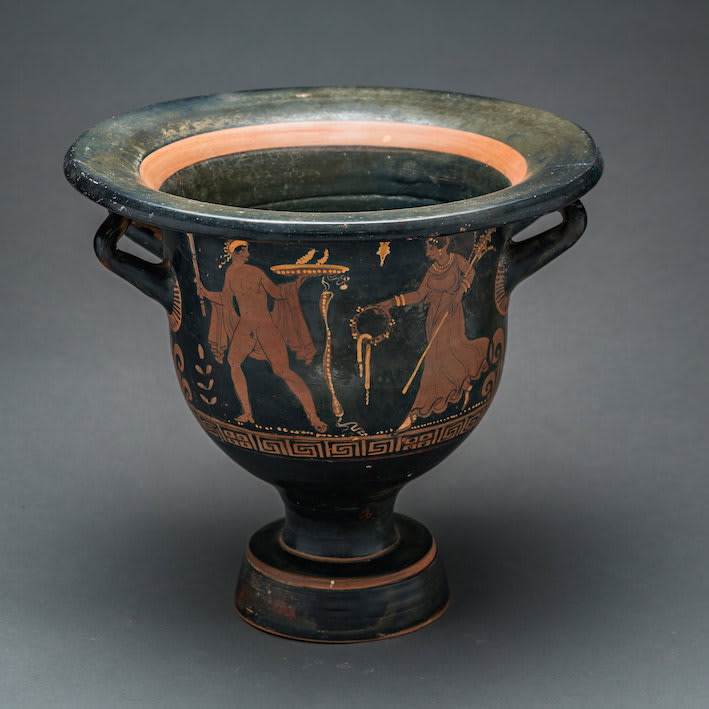 Apulian Red-Figure Bell Krater, 400 BCE - 300 BCE