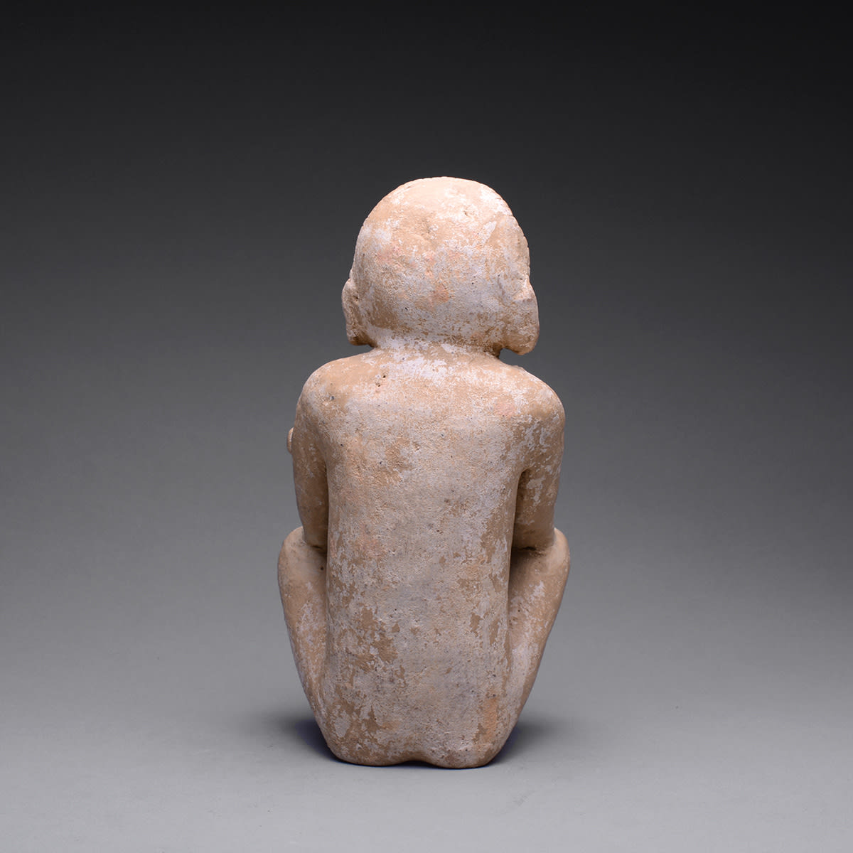Mayan Sculpture of a Seated Deity/Shaman, 6th Century CE - 9th Century CE