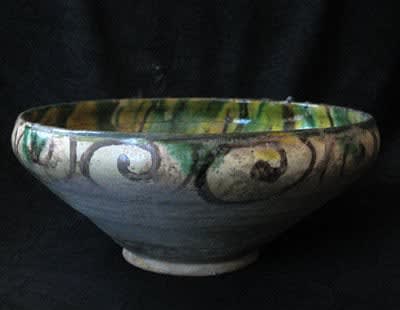 Splashed Sgraffiato Dish, 700 BCE - 900 CE