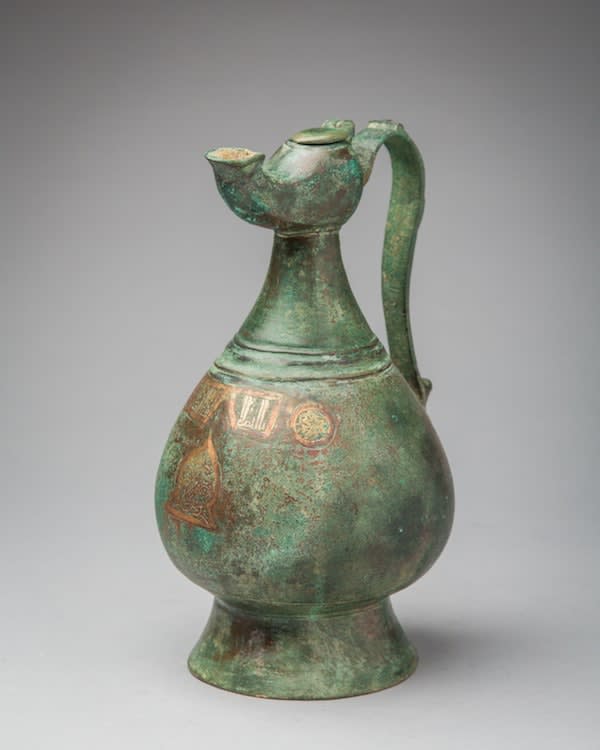 Khorasan engraved bronze ewer, 11th Century CE - 12th Century CE
