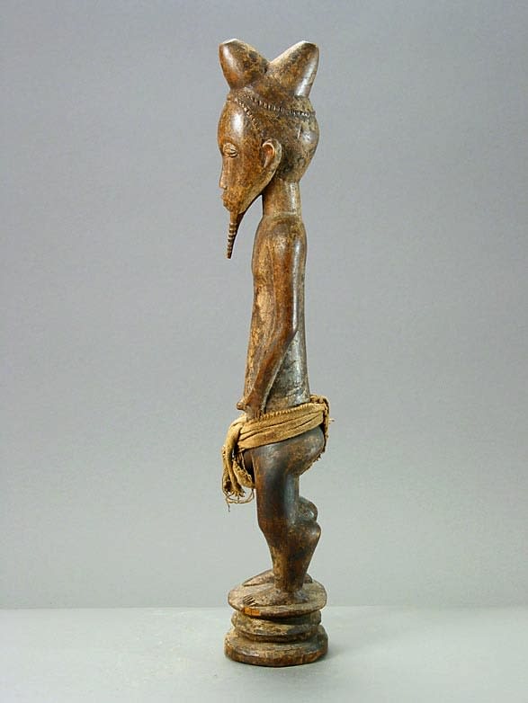 Baule Wooden Blolo Bian Sculpture, 20th Century CE