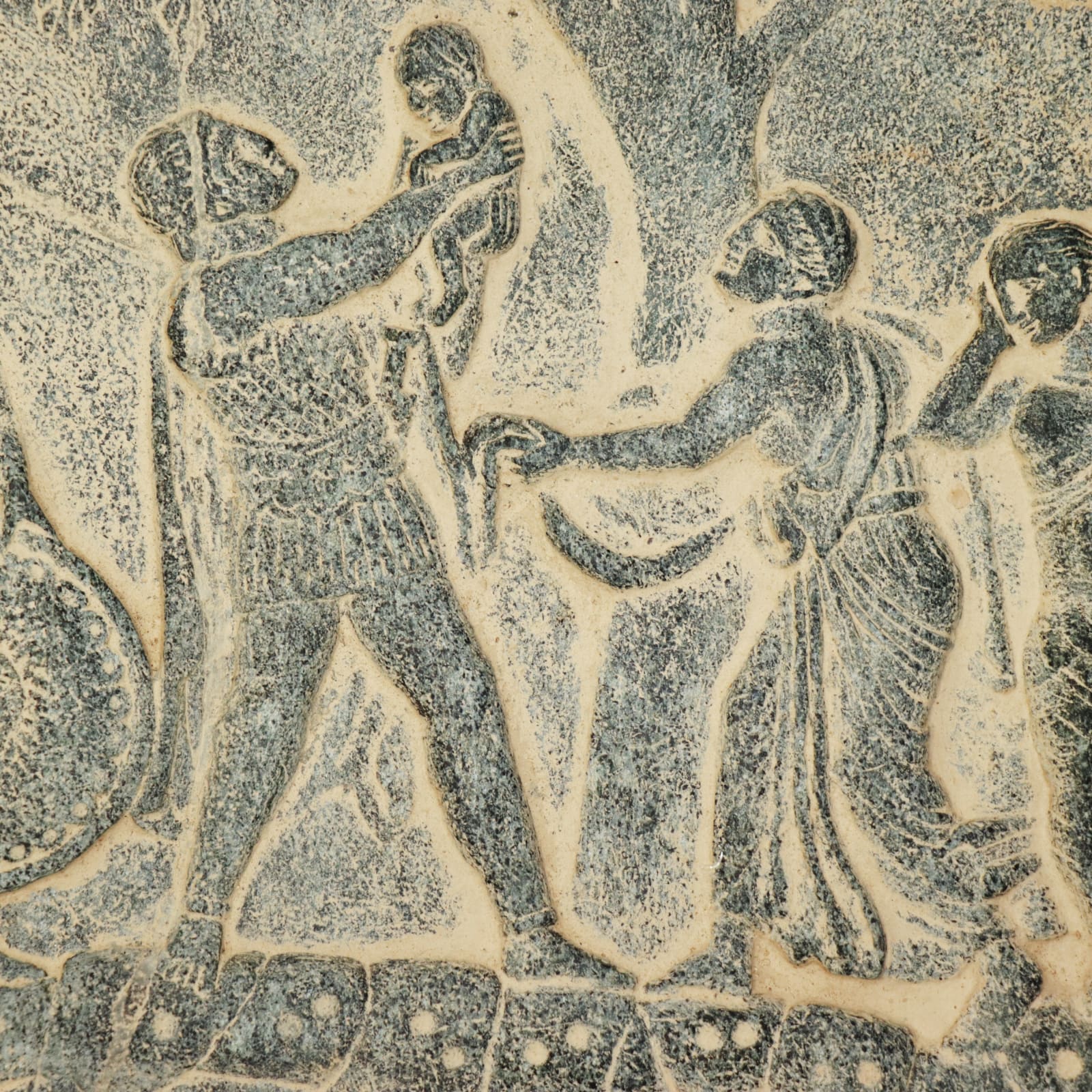 Plate depicting Scenes from the Life of Alexander the Great, 323 BC - 63 BC