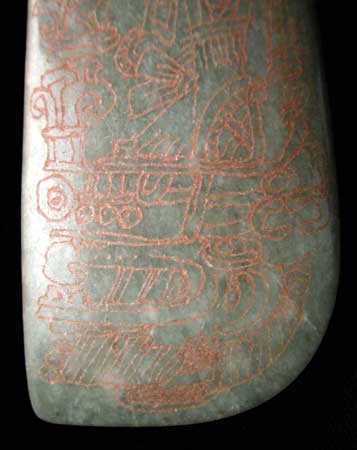Mayan Jade Celt, 500 CE - 900 CE