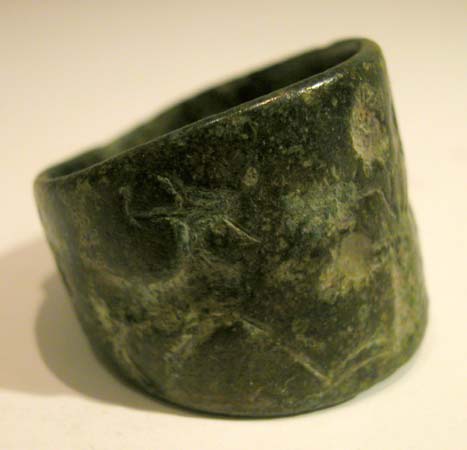 Luristan Seal Ring Depicting Two Gazelles Flanking a Tree, 900 BCE - 600 CE
