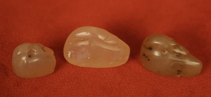 Set of Three Babylonian Stone Duck Weights, 2000 BCE - 1000 BCE