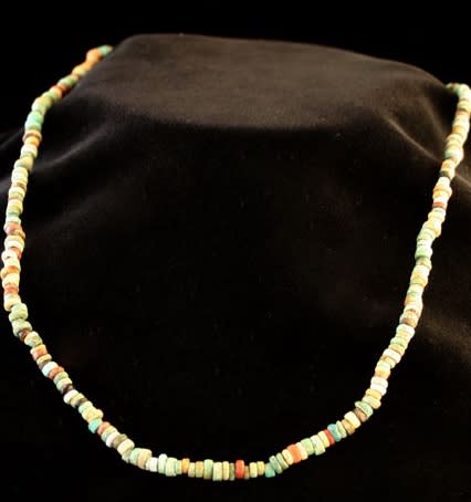Egyptian Faience Bead Necklace, 1600 BCE - 1100 BCE