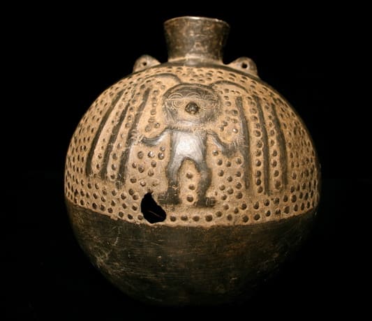 Chimu Terracotta Canteen, 1300 CE - 1500 CE