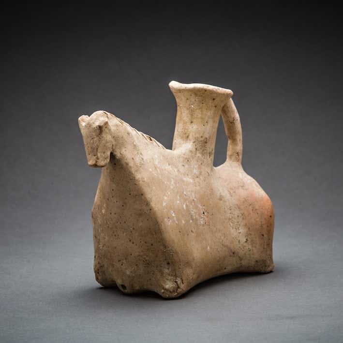 Luristan Terracotta Zoomorphic Figure, 9 Century BCE - 7th Century BCE