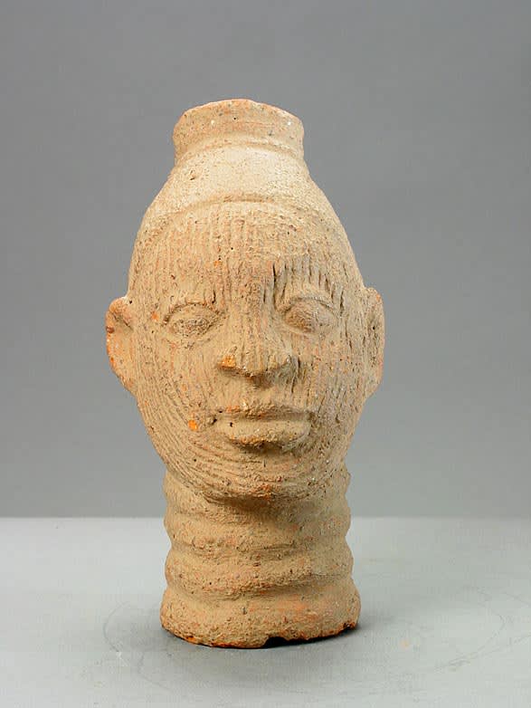 Ife Style Terracotta Bust of a Man, 20th Century CE