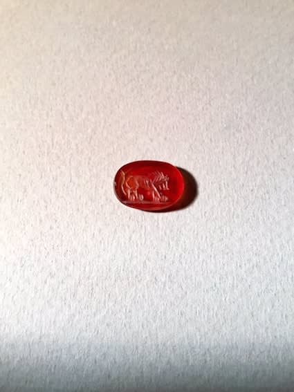 Classical Revival Intaglio of a lion, 18th Century CE