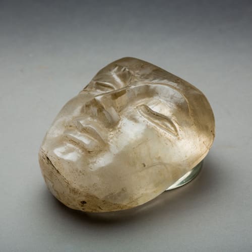 Rock Crystal Head of Buddha,, 100 CE - 500 CE