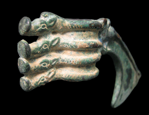 Luristan Bronze Spike-Butted Axehead, 1000 BCE - 650 BCE
