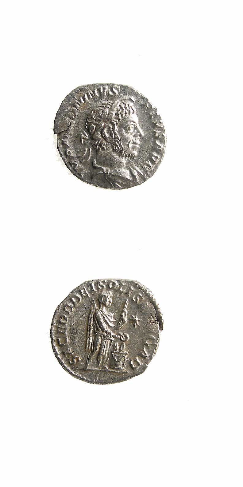 Silver Denarius of Emperor Elagabalus, 220 CE - 222 CE