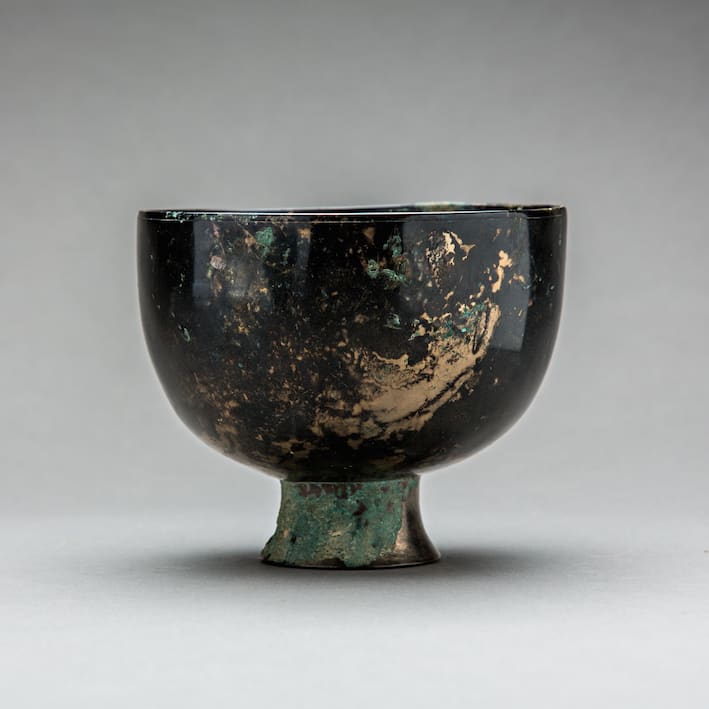 Set of six tang silver wine cups, 9th Century CE