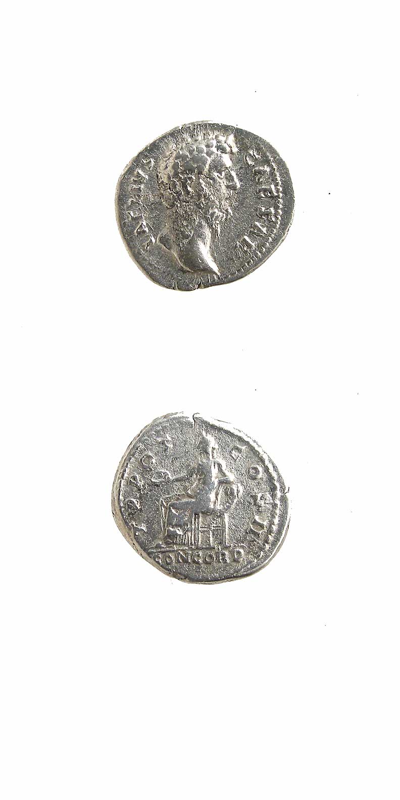 Silver Denarius of Aelius, 136 CE - 138 CE