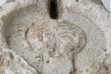Roman Period Limestone Lamp Mold, 200 CE - 400 CE