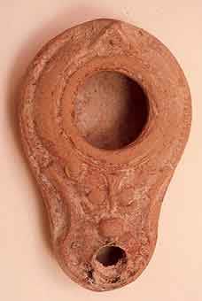 Talmudic Terracotta Oil Lamp, 300 CE - 400 CE