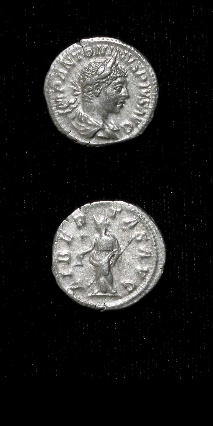 Silver Denarius of Emperor Elagabalus, 220 CE - 222 CE