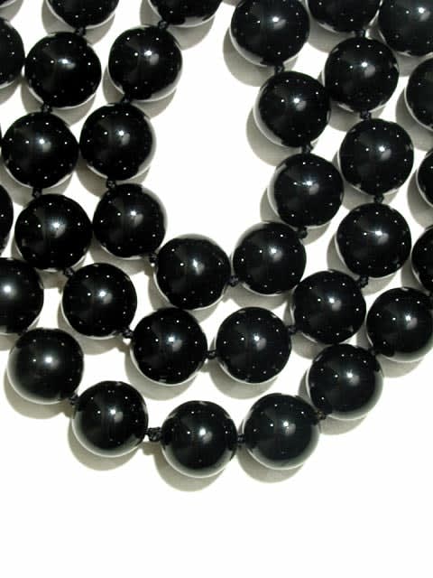 Black Onyx Bead Necklace