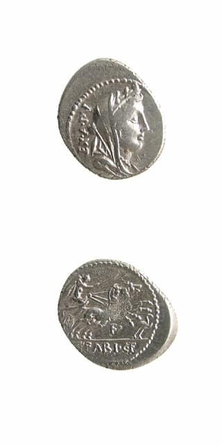 Roman Republican Silver Denarius, C. Fabius Cf. Hardianus, 102 BCE