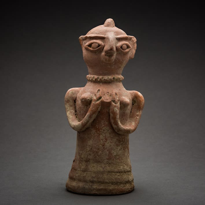 Indus Valley Terracotta Figurine of a Standing Fertility Goddess, 3000 BCE - 2000 BCE
