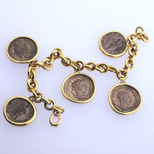 Five Silver Coins of Roman Emperor Gordion III, 238 CE - 244 CE