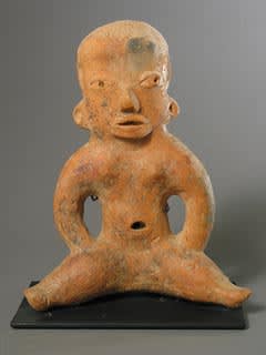 Olmecoid Sculpture of a Seated Figure, 1150 BCE - 550 CE