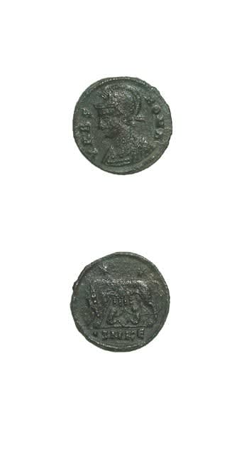 Bronze Coin Commemorating Rome Issued Anonymously During the Reign of Constantine I the Great, 330 CE - 346 CE